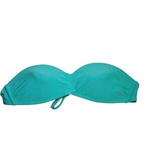 OP‎ Ocean Pacific Junior's Y2K Turquoise Molded Foam Bandeau Bikini Bra Size M